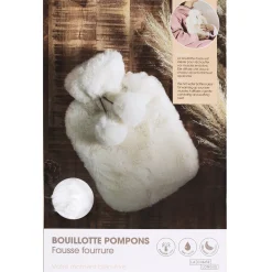 La Chaise Longue BOUILLOTTE POMPONS FAUSSE FOURRURE Online