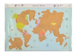 La Chaise Longue CARTE DU MONDE A GRATTER New