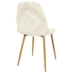 La Chaise Longue CHAISE FARO PIEDS METAL IMITATION BOIS - Lot de 4 Clearance