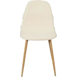 La Chaise Longue CHAISE FARO PIEDS METAL IMITATION BOIS - Lot de 4 Clearance
