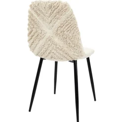 La Chaise Longue CHAISE MORA PIEDS METAL NOIR - Lot de 4 Discount