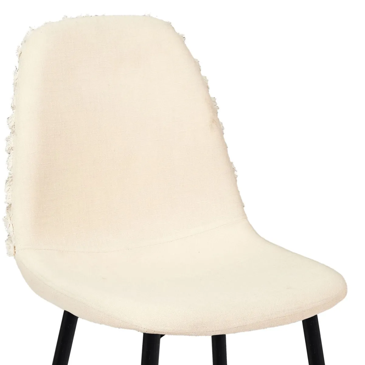 La Chaise Longue CHAISE MORA PIEDS METAL NOIR - Lot de 4 Discount