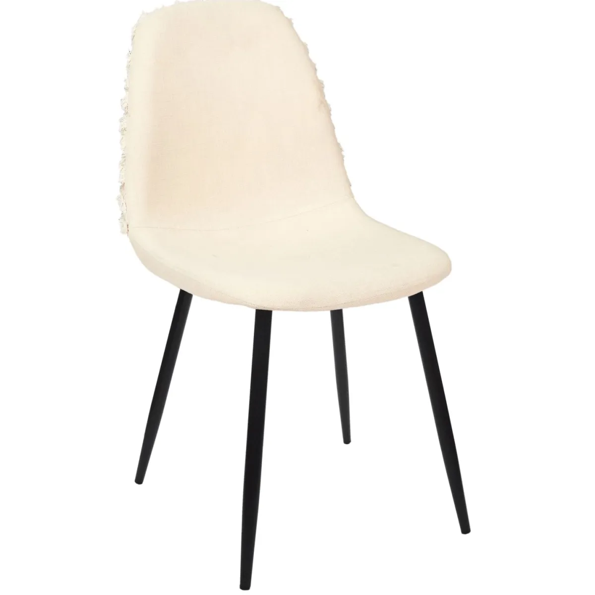 La Chaise Longue CHAISE MORA PIEDS METAL NOIR - Lot de 4 Discount