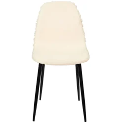 La Chaise Longue CHAISE MORA PIEDS METAL NOIR - Lot de 4 Discount