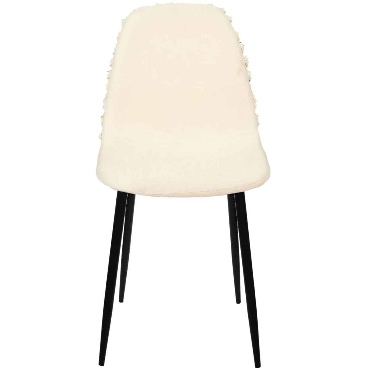 La Chaise Longue CHAISE MORA PIEDS METAL NOIR - Lot de 4 Discount