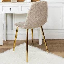 La Chaise Longue CHAISE PIEDS DORE - Lot de 4 Best Sale