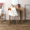 La Chaise Longue CHAISE POESIE PIEDS METAL IMITATION BOIS - Lot de 4 Outlet