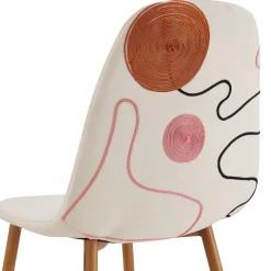 La Chaise Longue CHAISE POESIE PIEDS METAL IMITATION BOIS - Lot de 4 Outlet
