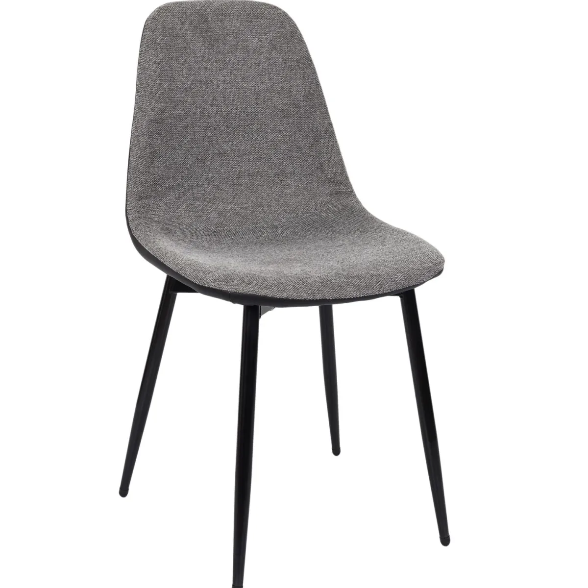 La Chaise Longue CHAISES MEMPHIS GRIS ET NOIR - Lot de 4 New
