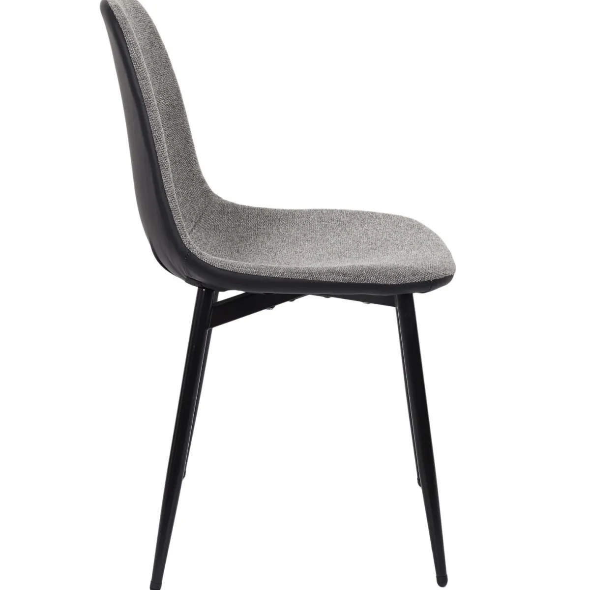 La Chaise Longue CHAISES MEMPHIS GRIS ET NOIR - Lot de 4 New