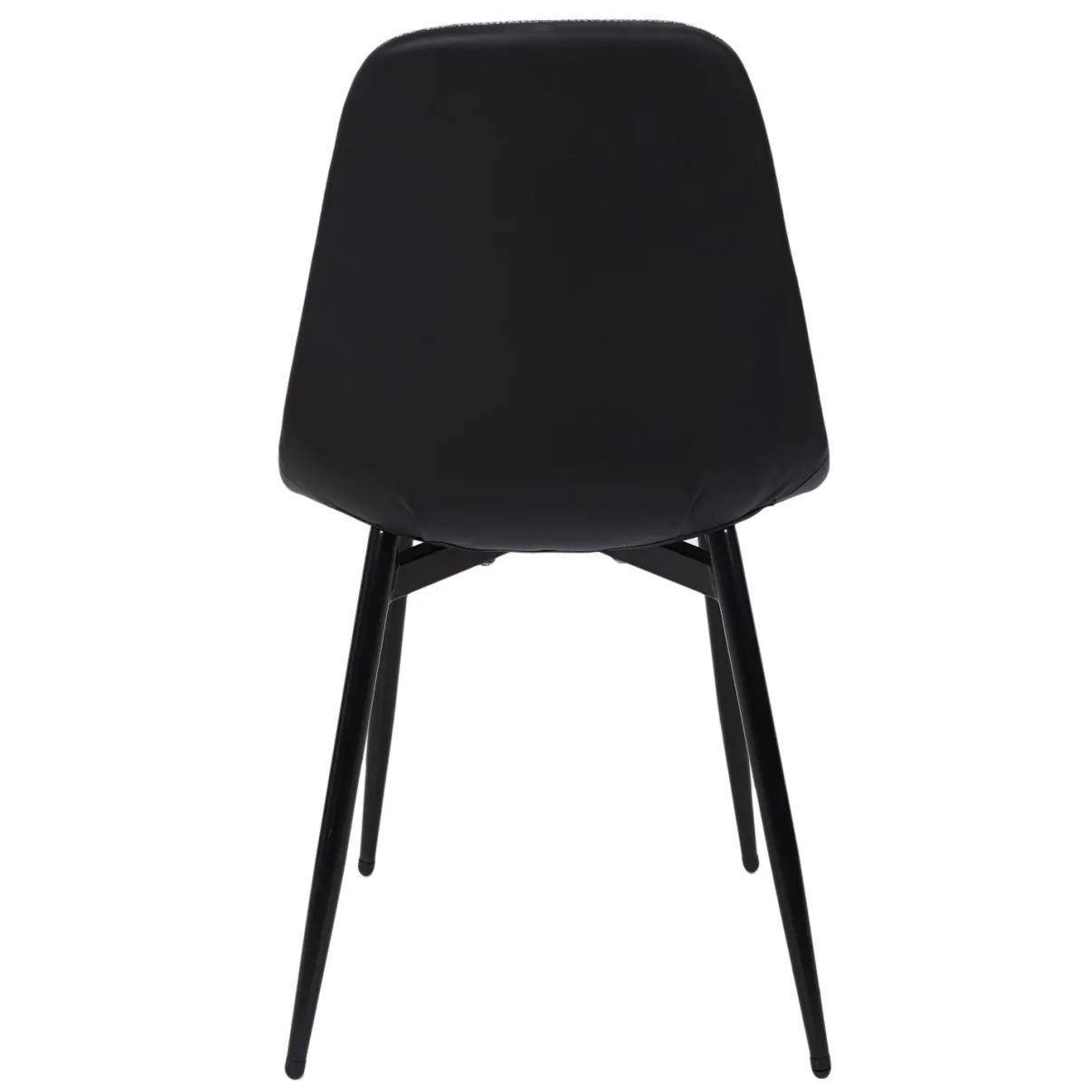 La Chaise Longue CHAISES MEMPHIS GRIS ET NOIR - Lot de 4 New