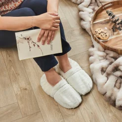 La Chaise Longue CHAUSSONS THERMO RELAXANTS BLANCS Discount