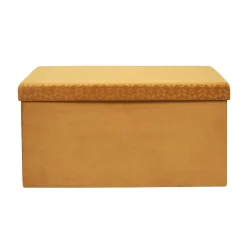 La Chaise Longue COFFRE BANC PLIABLE RETRO MOUTARDE Flash Sale