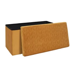 La Chaise Longue COFFRE BANC PLIABLE RETRO MOUTARDE Flash Sale