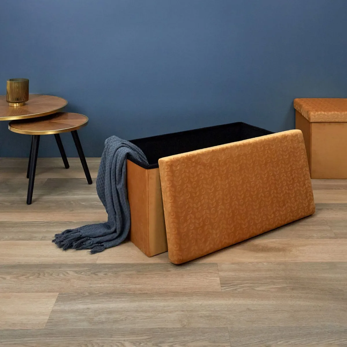 La Chaise Longue COFFRE BANC PLIABLE RETRO MOUTARDE Flash Sale