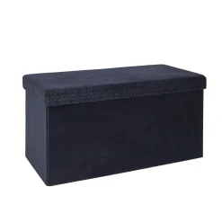La Chaise Longue COFFRE BANC PLIABLE RETRO BLEU NUIT Best Sale