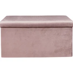 La Chaise Longue COFFRE BANC PLIABLE VELOURS COTELE GIULIA ROSE Online