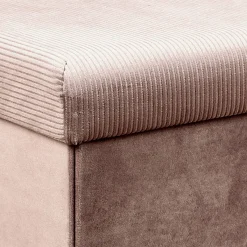 La Chaise Longue COFFRE BANC PLIABLE VELOURS COTELE GIULIA ROSE Online