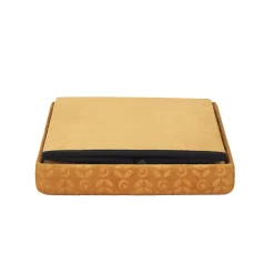 La Chaise Longue COFFRE POUF PLIABLE RETRO MOUTARDE Outlet