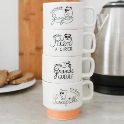 La Chaise Longue COFFRET 4 TASSES EMPILABLES Store