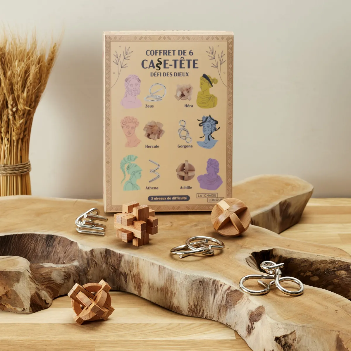 La Chaise Longue COFFRET DE 6 CASSE TETES DEFI DES DIEUX Shop