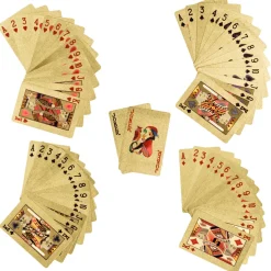 La Chaise Longue COFFRET DE 2 JEUX DE CARTES DOREES Clearance
