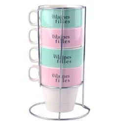 La Chaise Longue COFFRET DE 4 TASSES A CAFE AVEC SUPPORT Sale