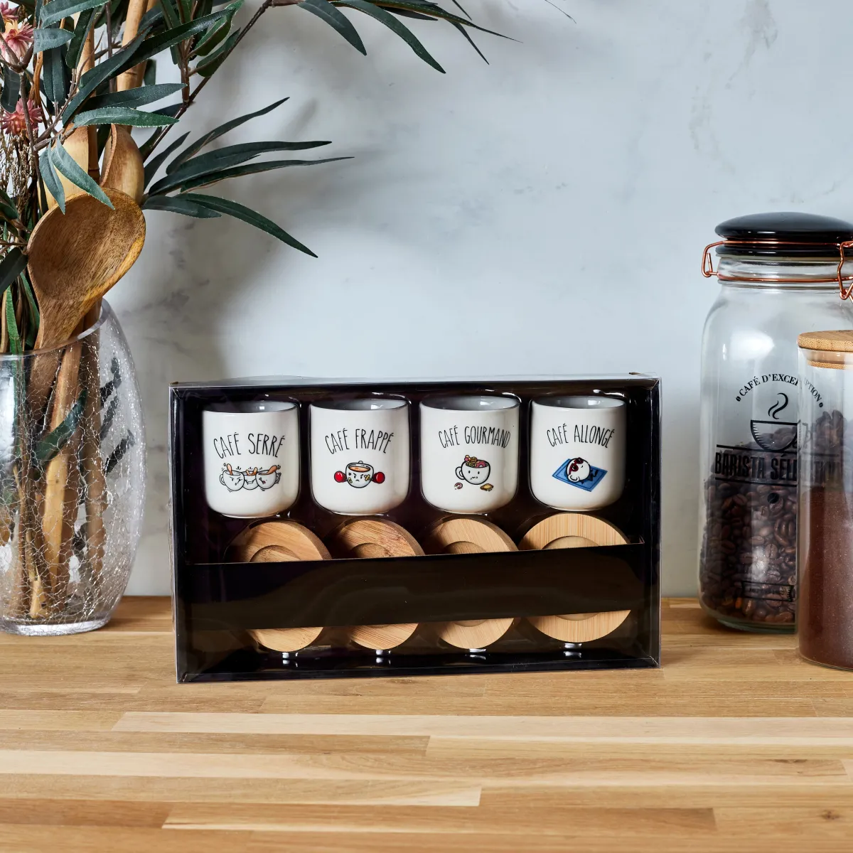 La Chaise Longue COFFRET DE 4 TASSES A CAFE Best
