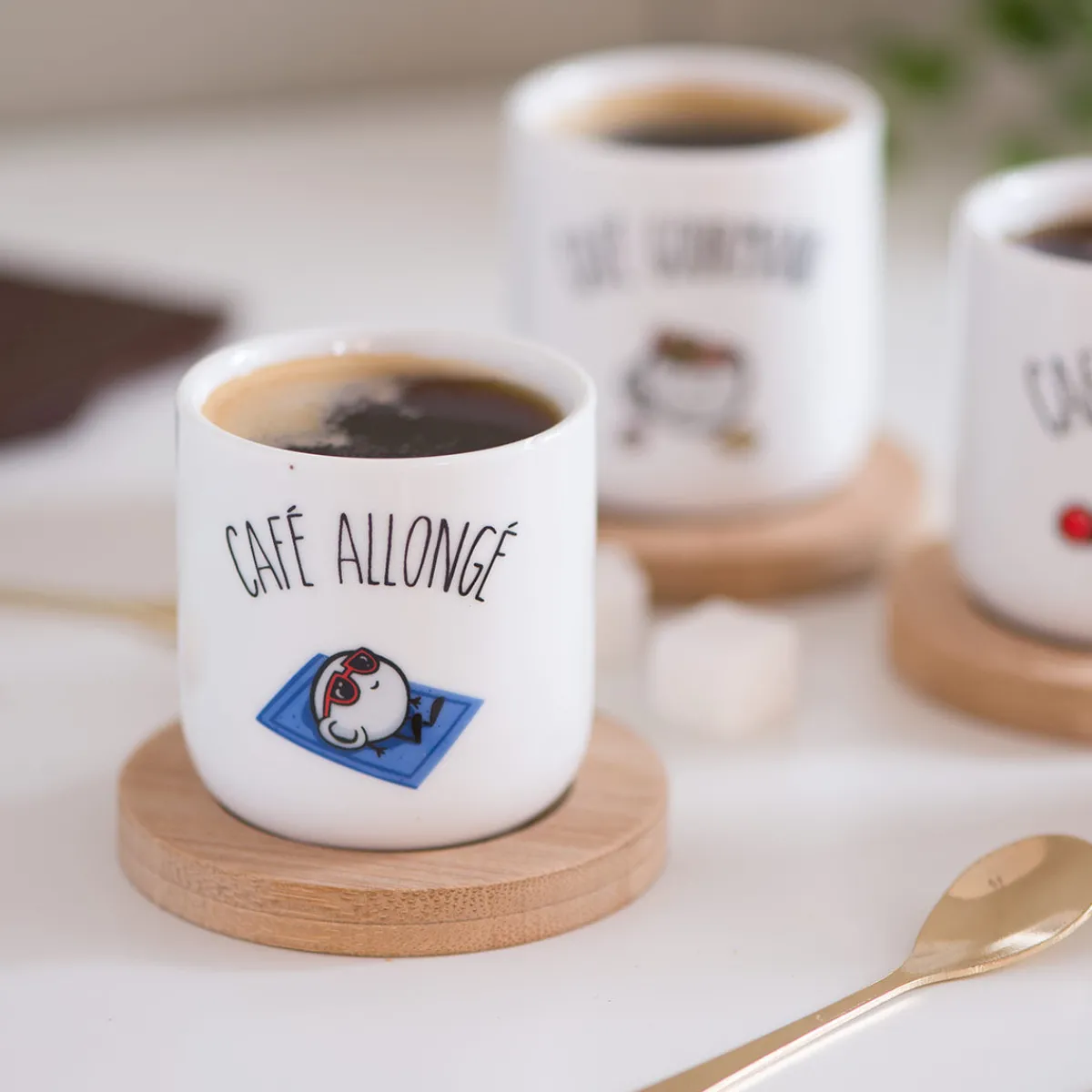 La Chaise Longue COFFRET DE 4 TASSES A CAFE Best