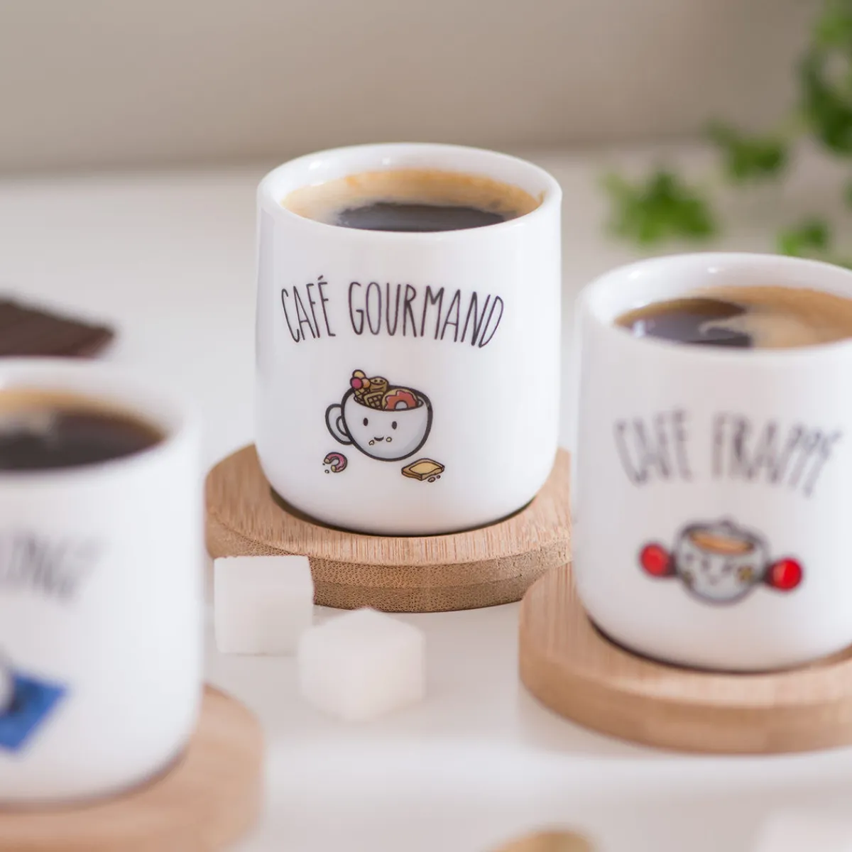 La Chaise Longue COFFRET DE 4 TASSES A CAFE Best