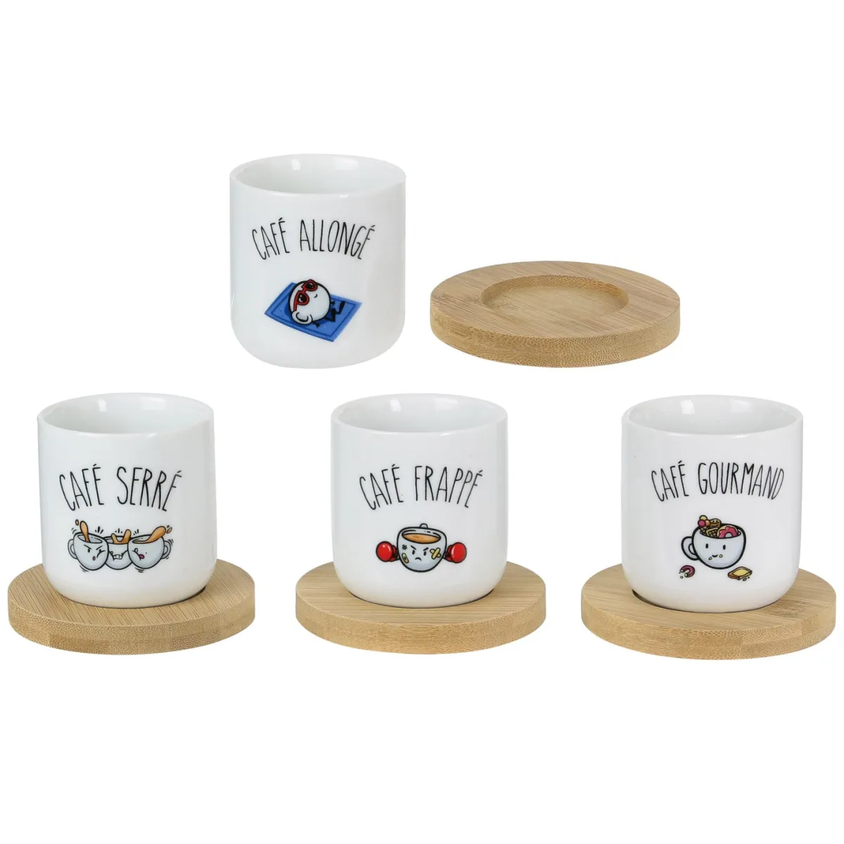 La Chaise Longue COFFRET DE 4 TASSES A CAFE Best