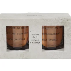 La Chaise Longue COFFRET DE 2 VERRES A WHISKY Clearance