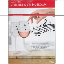 La Chaise Longue COFFRET DE 2 VERRES MUSICAUX Outlet