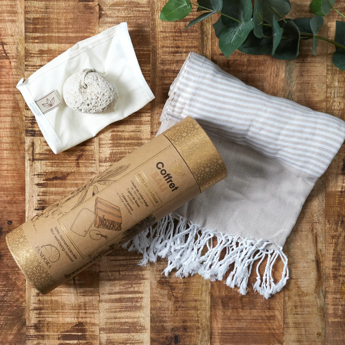 La Chaise Longue COFFRET FOUTA BALI BEIGE Store