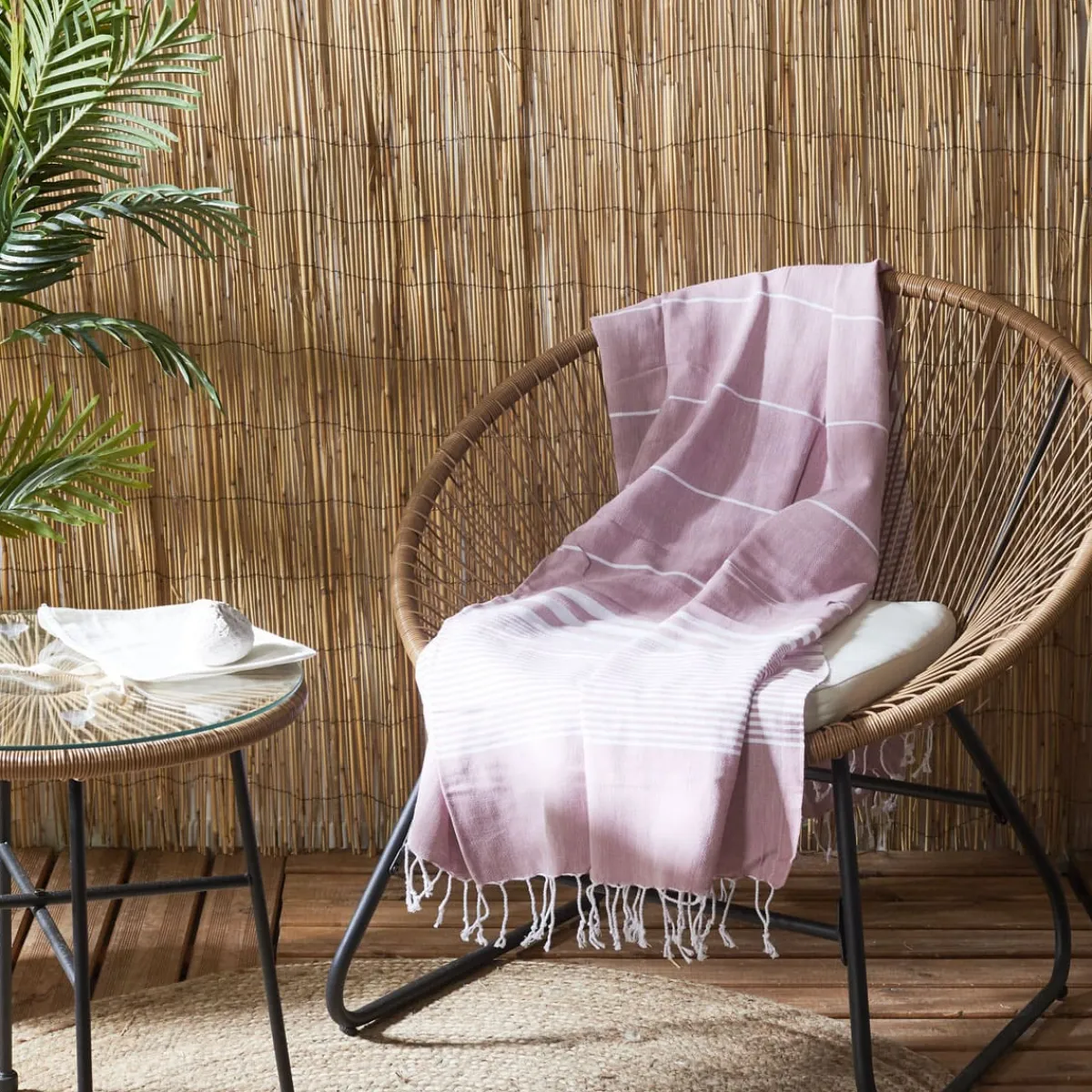 La Chaise Longue COFFRET FOUTA BALI ROSE Cheap