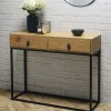La Chaise Longue CONSOLE BOIS ET METAL ABBOTT Best