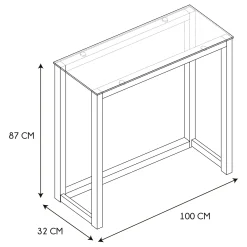 La Chaise Longue CONSOLE EN VERRE Sale