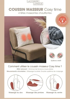 La Chaise Longue COUSSIN MASSEUR COSY TIME Discount
