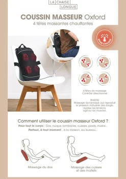 La Chaise Longue COUSSIN MASSEUR OXFORD New