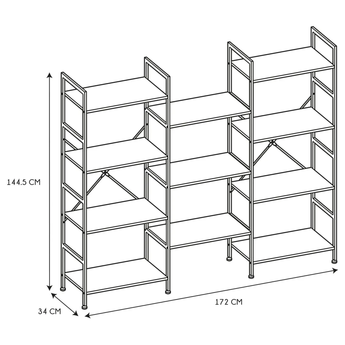 La Chaise Longue ETAGERE INDUS BOIS ET METAL Hot