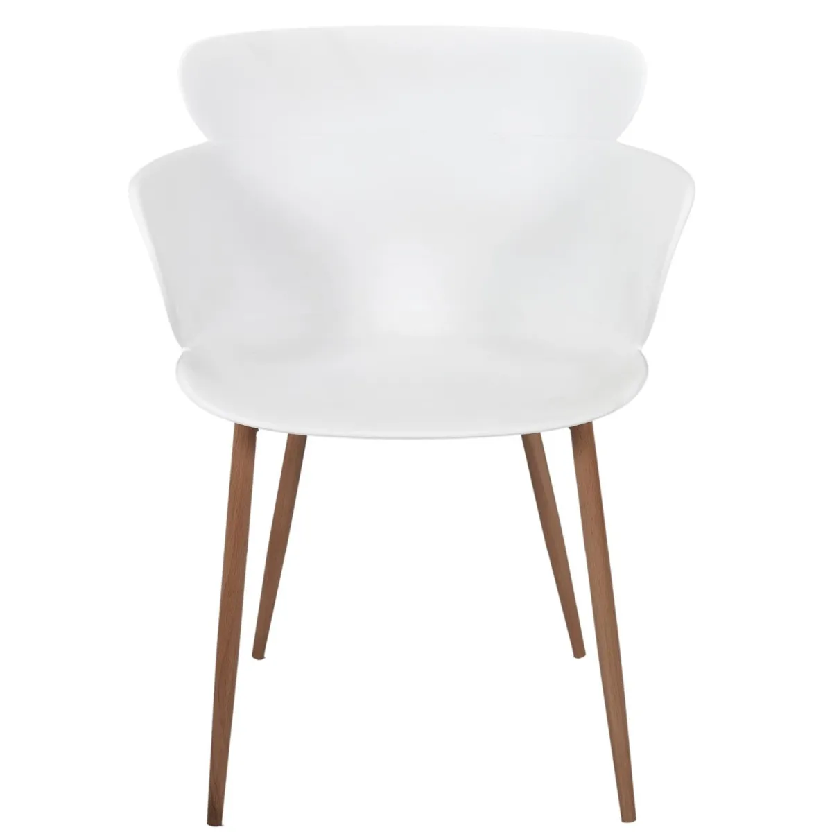 La Chaise Longue FAUTEUIL LORENS BLANC - Lot de 2 Outlet