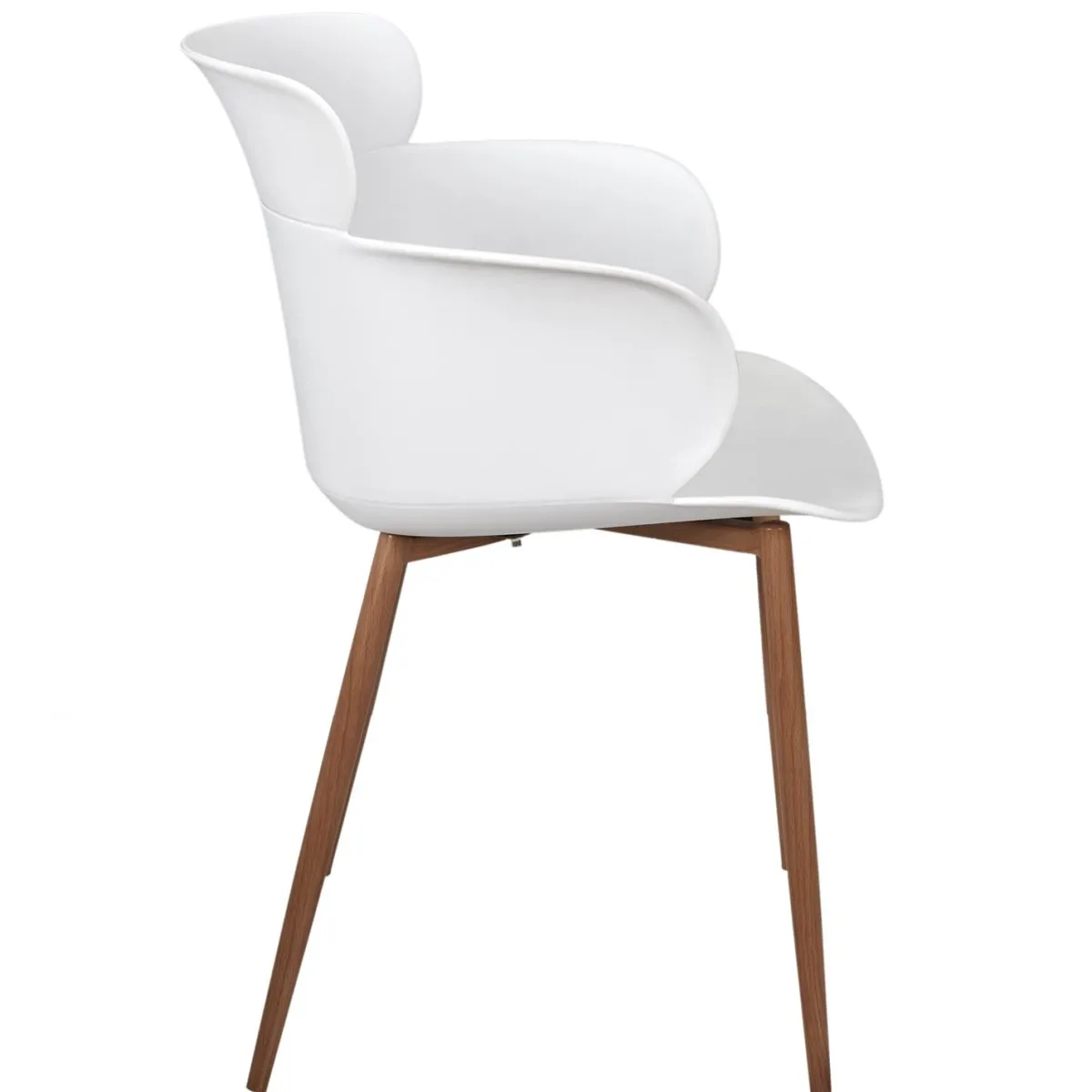 La Chaise Longue FAUTEUIL LORENS BLANC - Lot de 2 Outlet