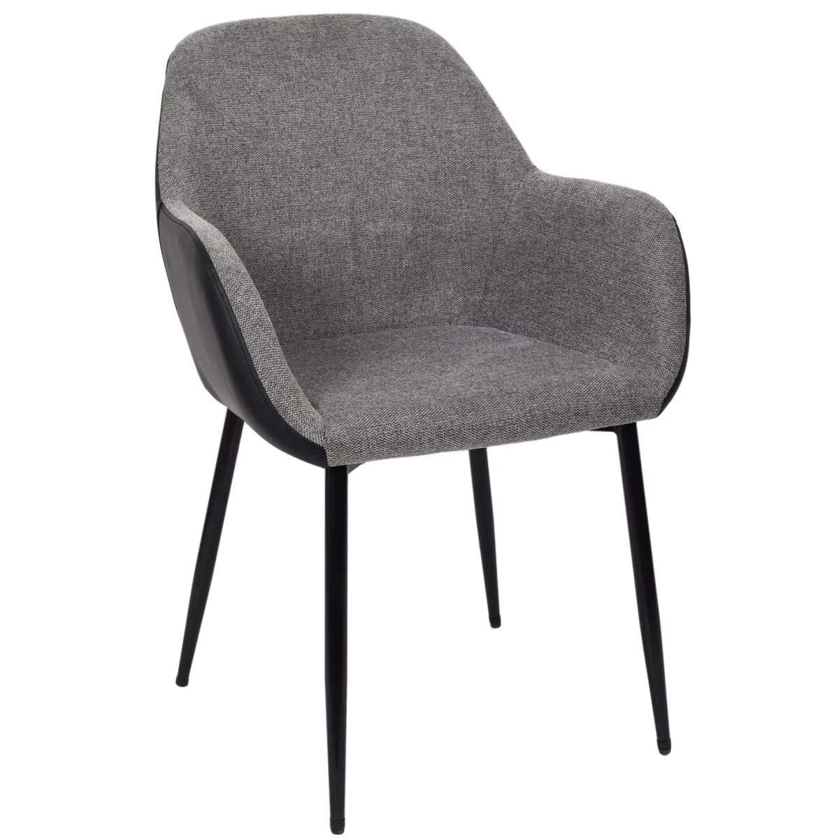 La Chaise Longue FAUTEUIL MEMPHIS GRIS ET NOIR - Lot de 2 Sale