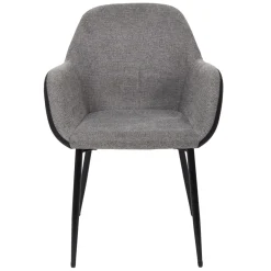 La Chaise Longue FAUTEUIL MEMPHIS GRIS ET NOIR - Lot de 2 Sale