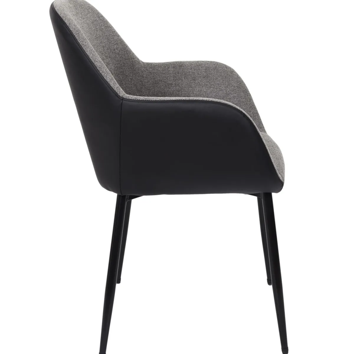 La Chaise Longue FAUTEUIL MEMPHIS GRIS ET NOIR - Lot de 2 Sale