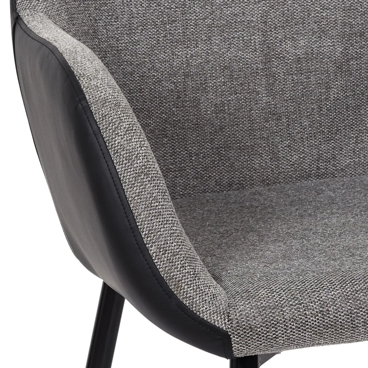 La Chaise Longue FAUTEUIL MEMPHIS GRIS ET NOIR - Lot de 2 Sale