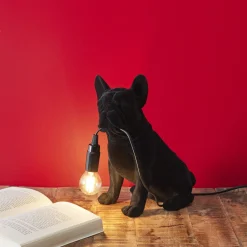 La Chaise Longue LAMPE BOULEDOGUE BLACK VELVET Store