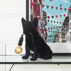La Chaise Longue LAMPE BOULEDOGUE BLACK VELVET Store