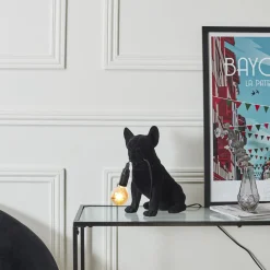 La Chaise Longue LAMPE BOULEDOGUE BLACK VELVET Store