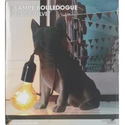La Chaise Longue LAMPE BOULEDOGUE BLACK VELVET Store